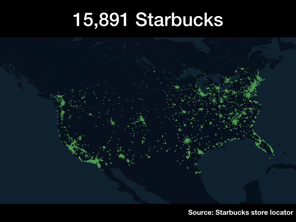 15,891 Starbucks