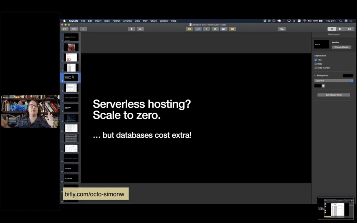 Serverless hosting? Scale to Zero. ... but databases cost extra!