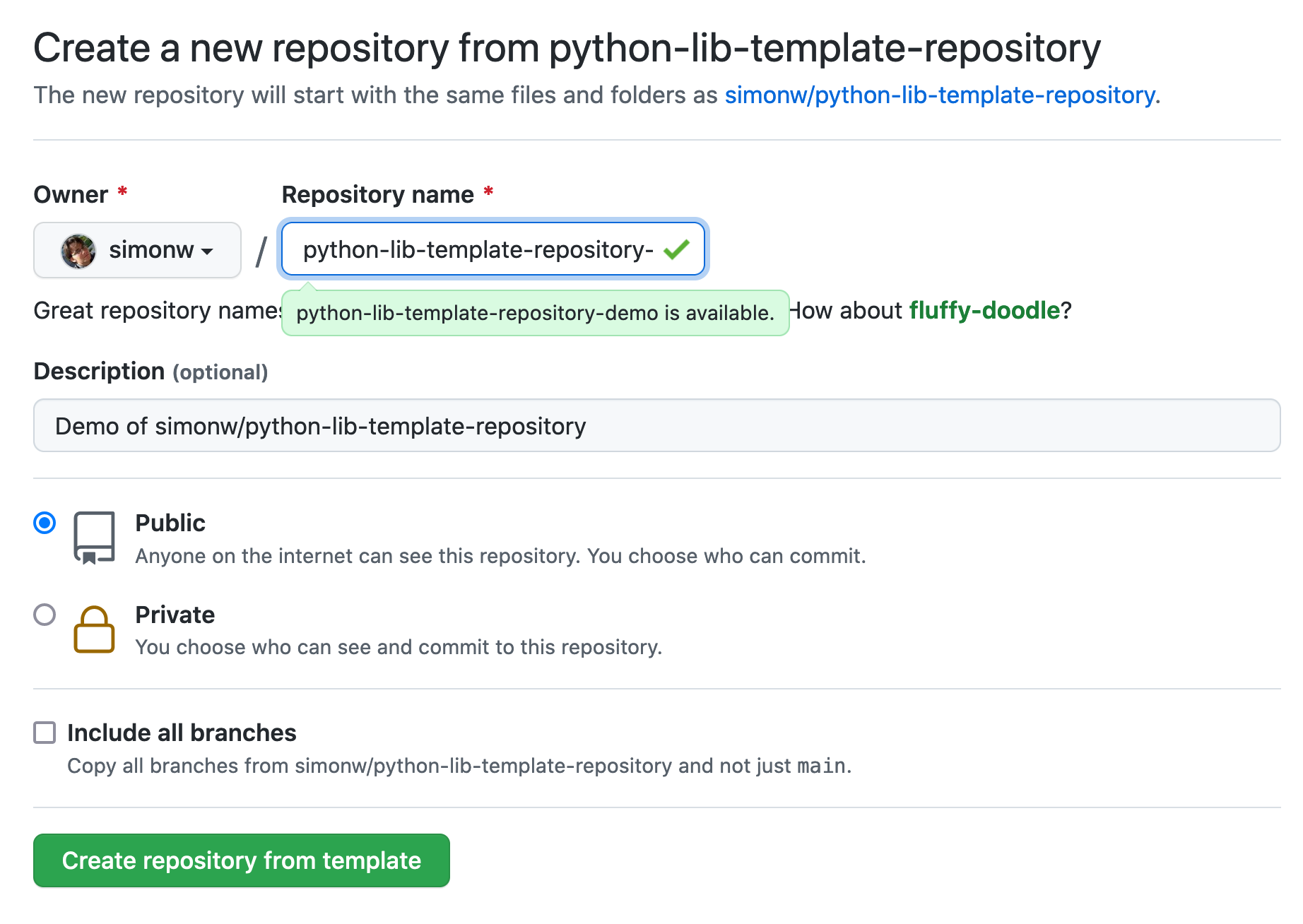 Visit Dynamic content for GitHub repository templates using cookiecutter and GitHub Actions