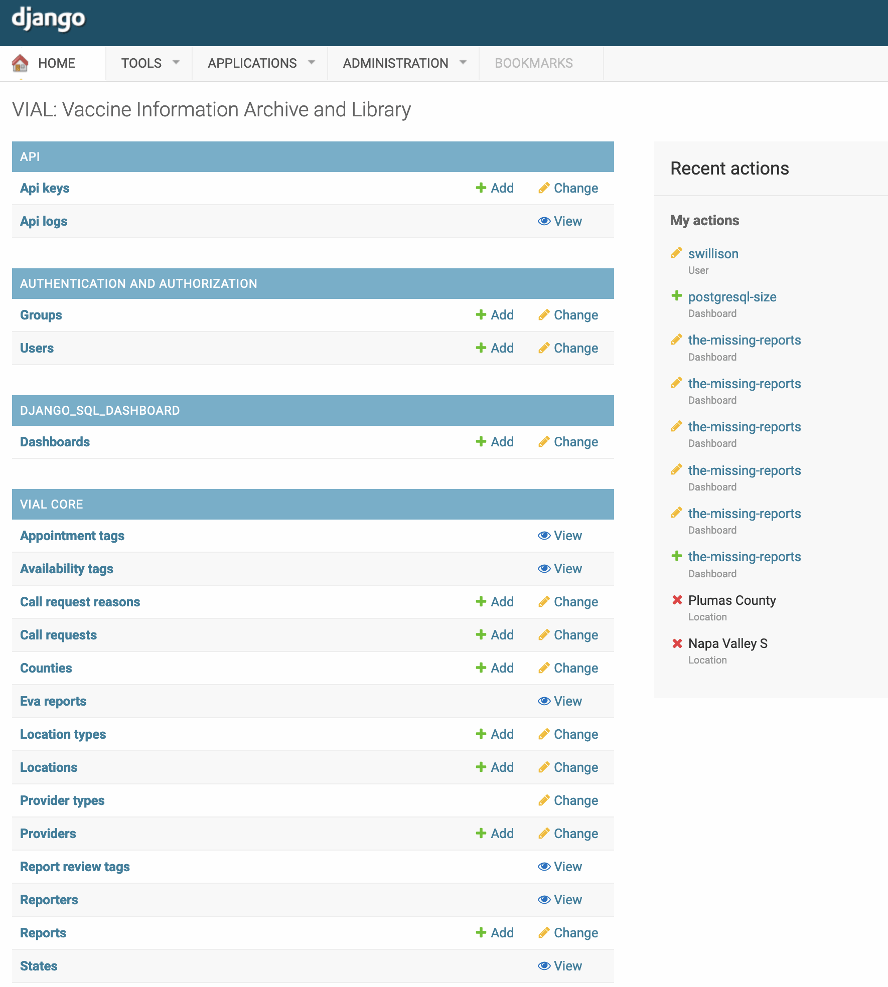 Visit Porting VaccinateCA to Django