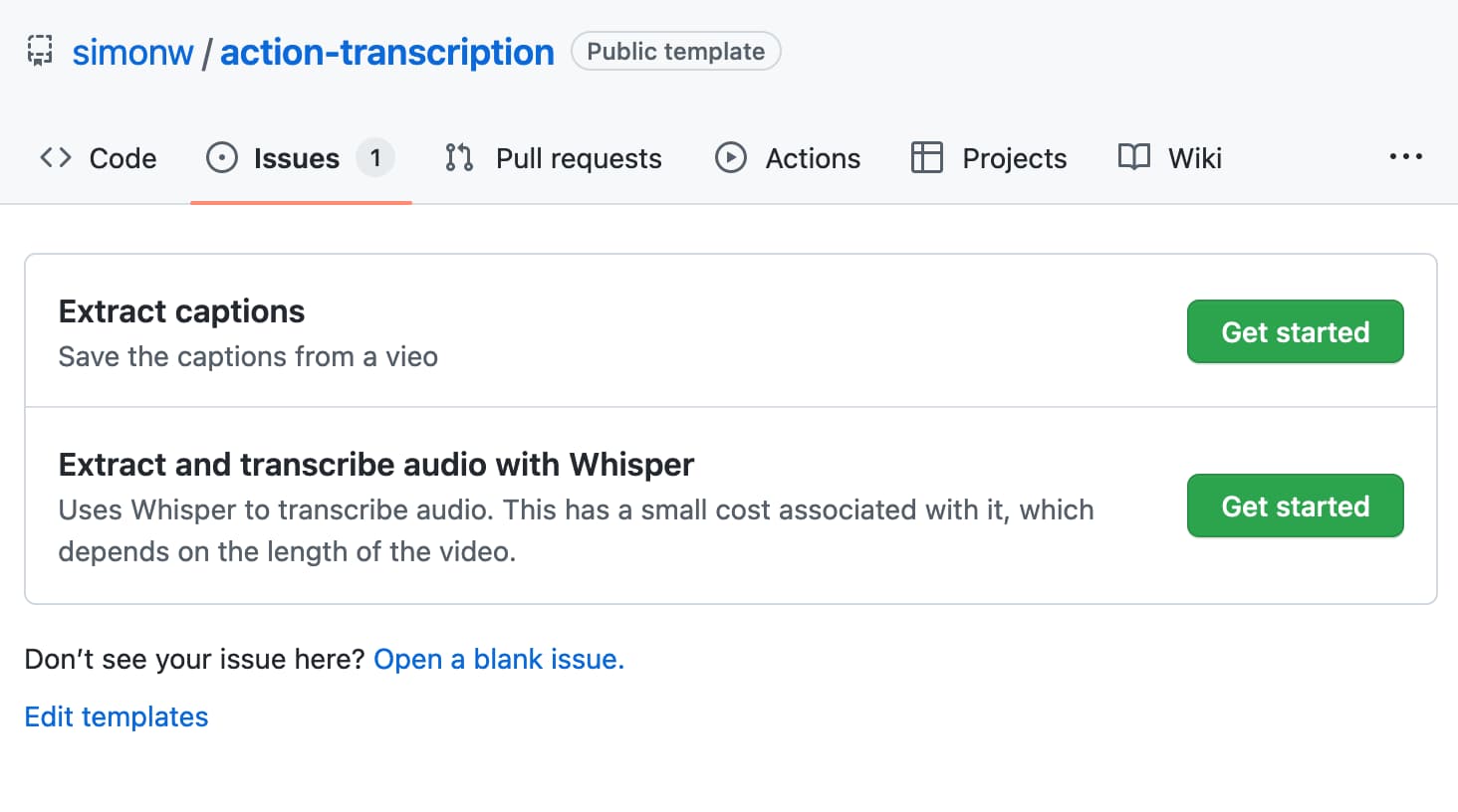 Visit A tool to run caption extraction against online videos using Whisper and GitHub Issues/Actions