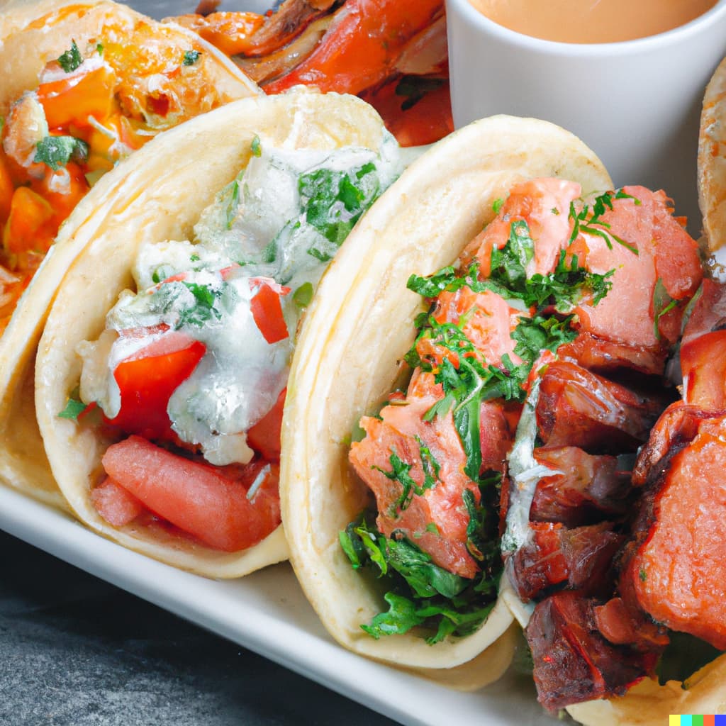A really delicious assortment of tacos