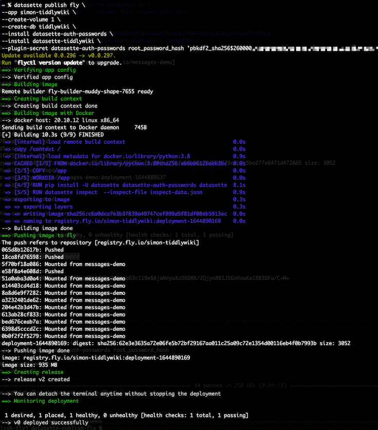 Visit Using SQLite and Datasette with Fly Volumes