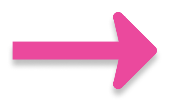 A big pink arrow, with a drop shadow