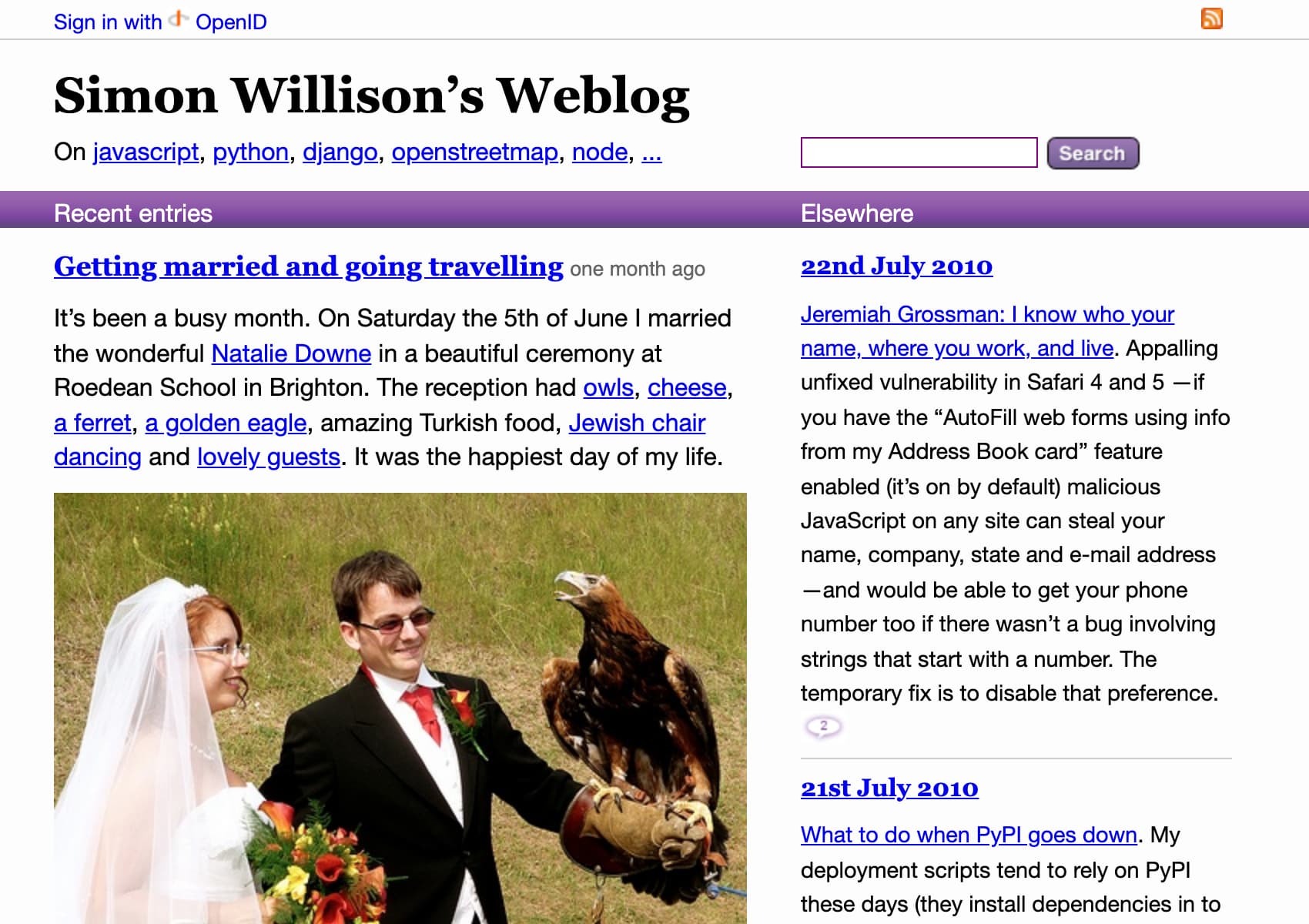 November, 2006, My Weblog