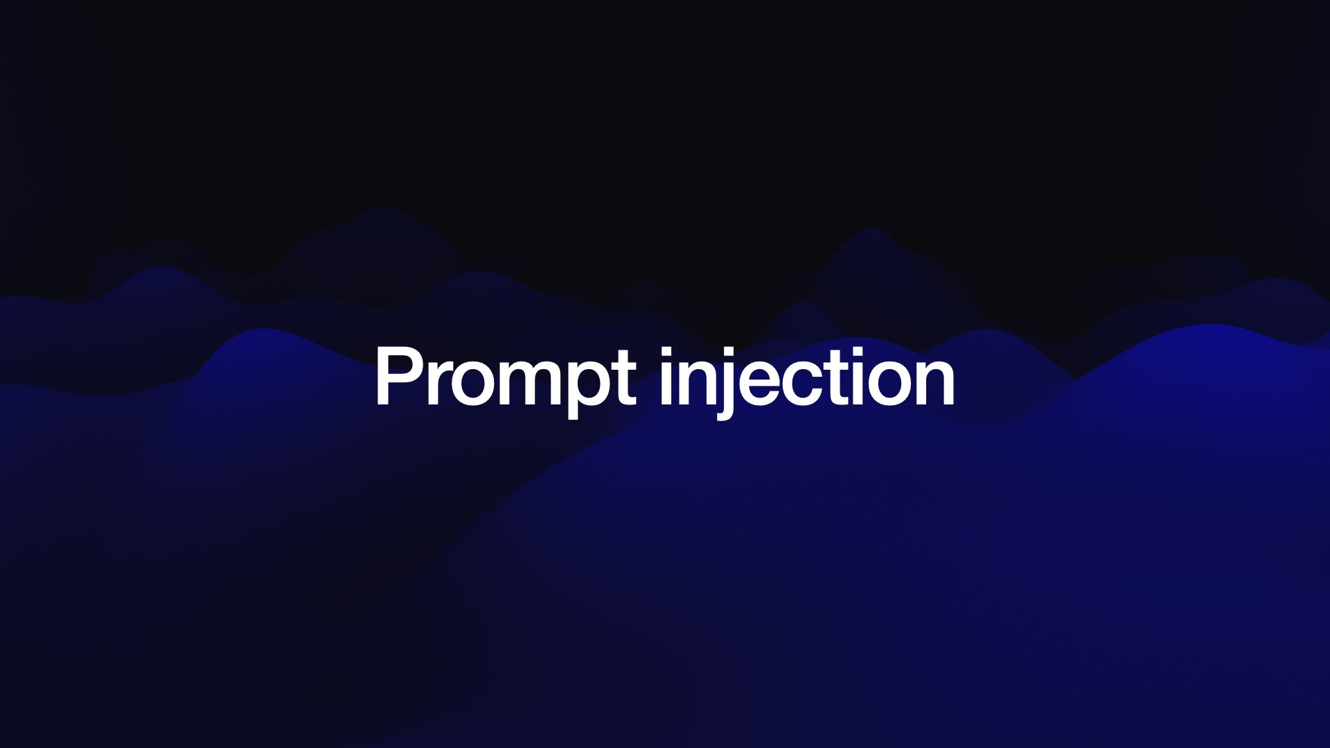 Prompt injection 
