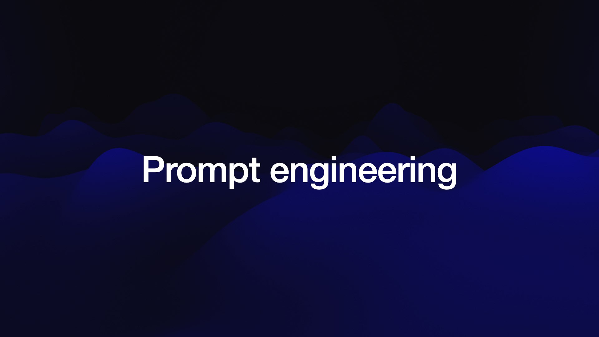 Prompt engineering 