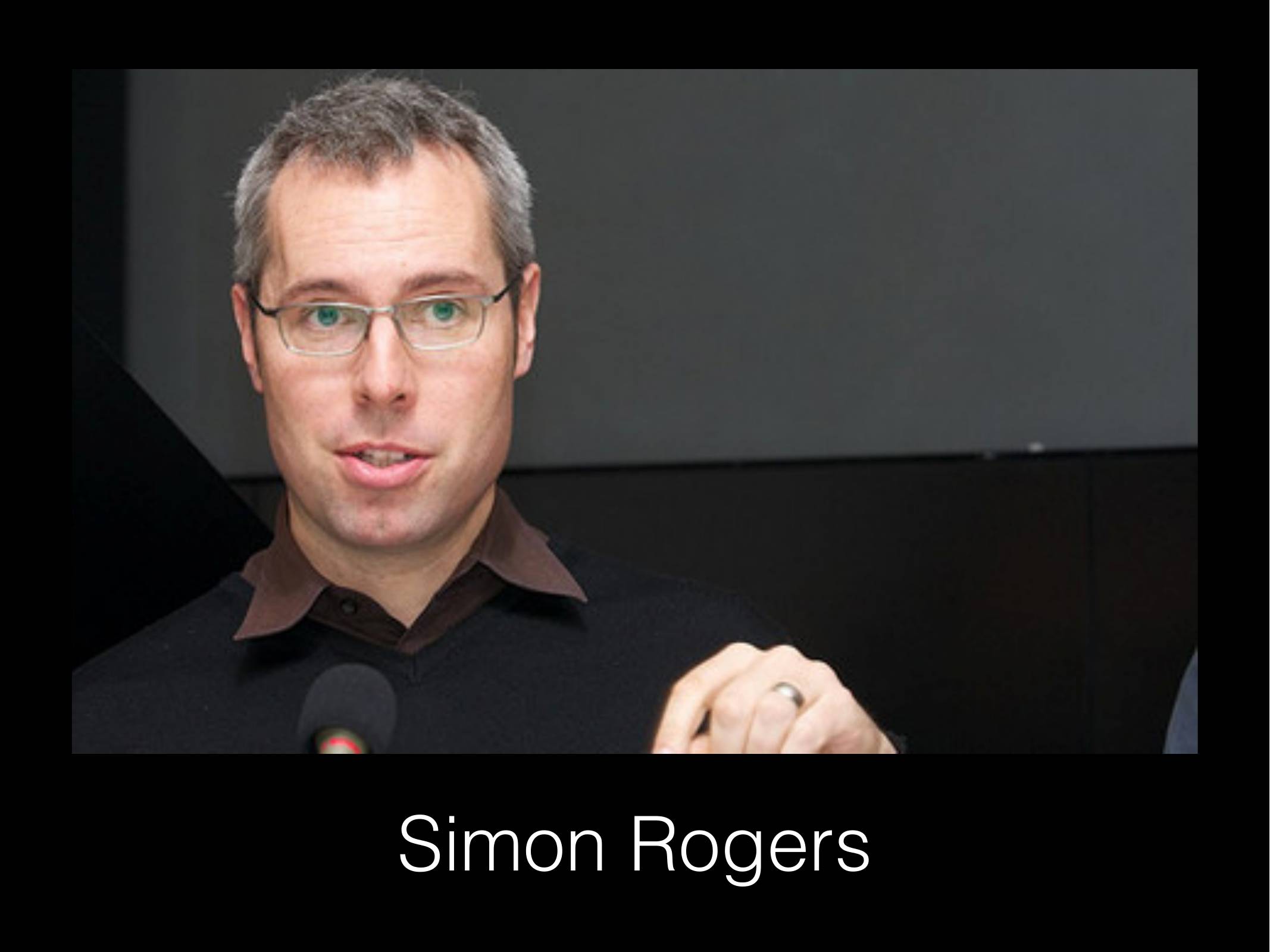 Photo of Simon Rogers, looking like a man who can find you the right data.