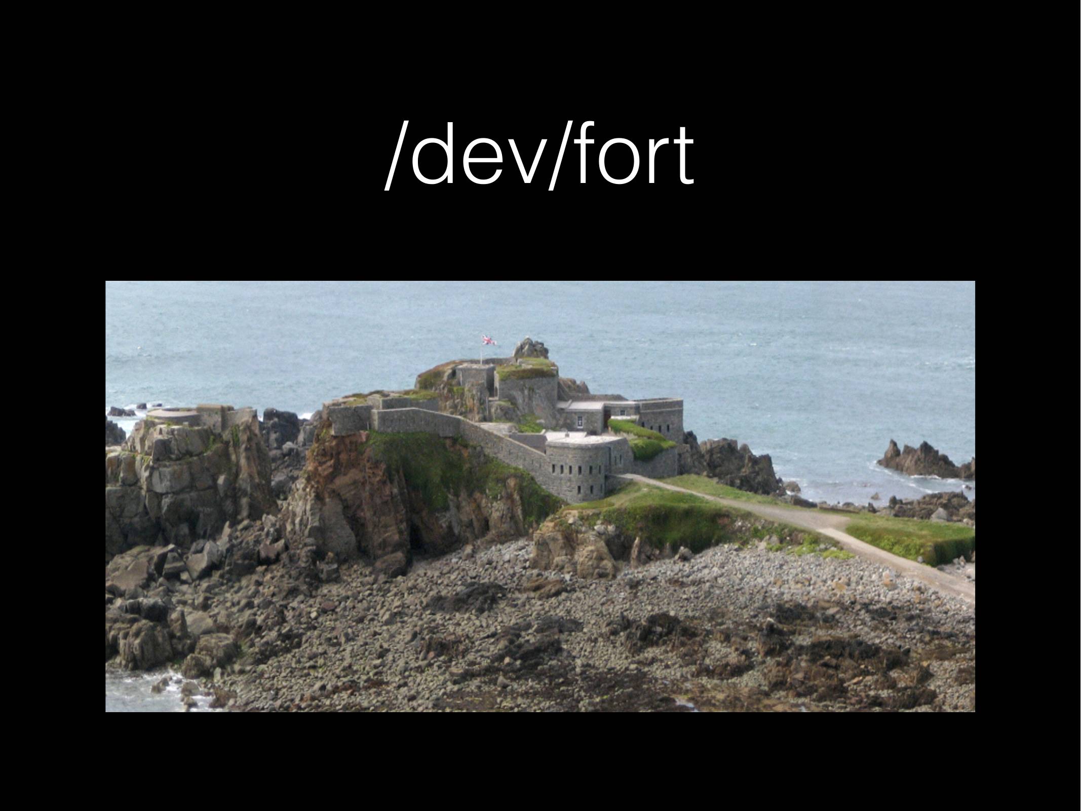 /dev/fort

A photo of a very cool looking sea fortress.