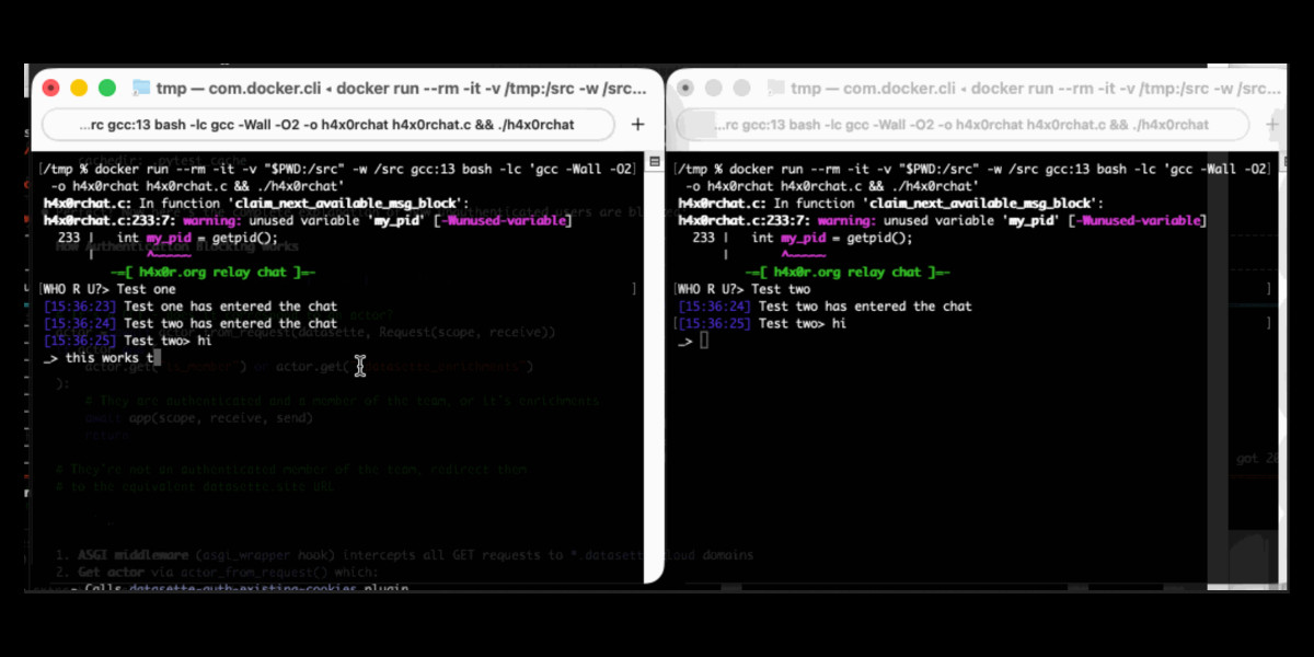 Fun-reliable side-channels for cross-container communication
