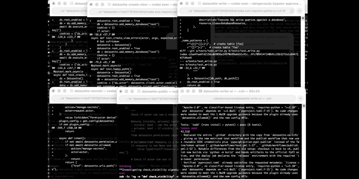 Six coding agents at once