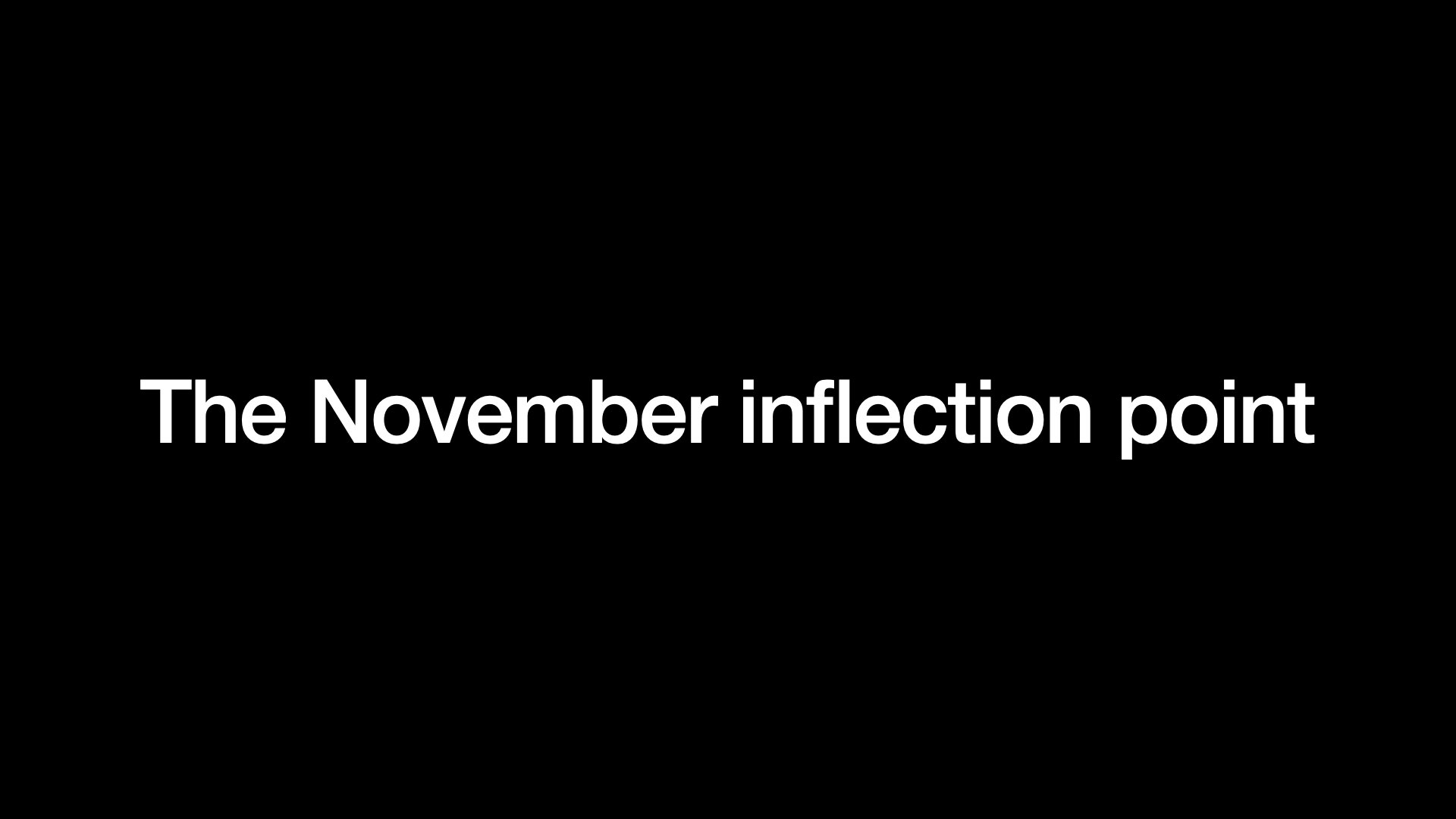 The November inflection point 