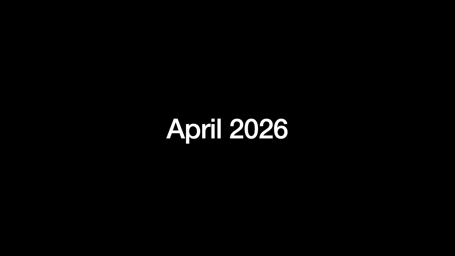April 2026 