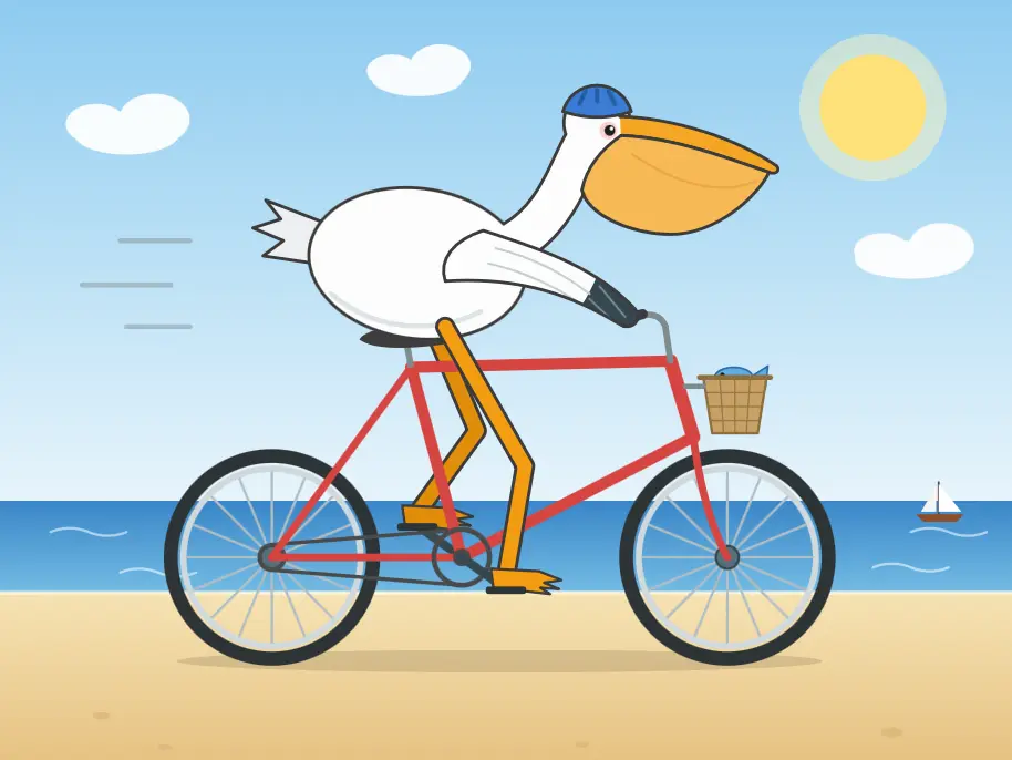 Visit Claude Fable 5.1 made me a really nice animated pelican