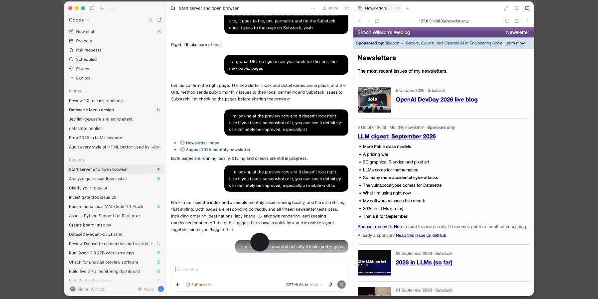 Visit A new feature for my blog, built using my voice
