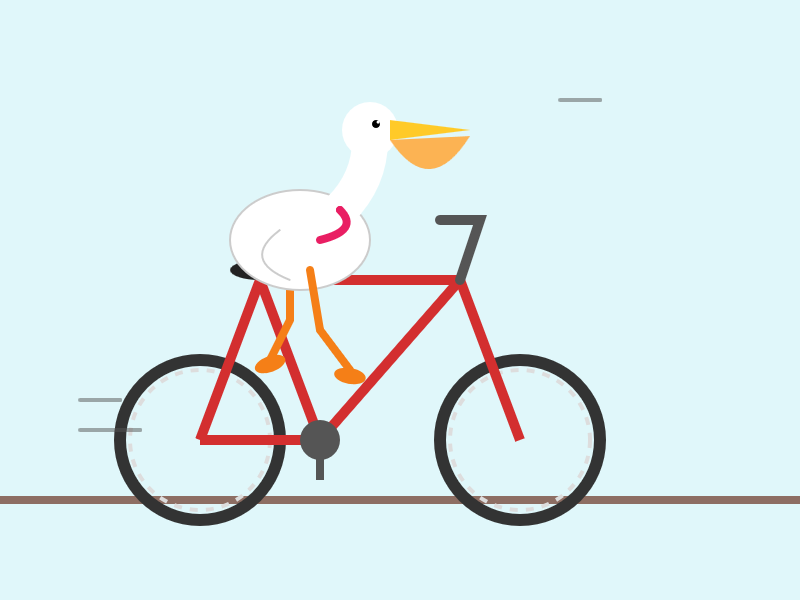 Similar quality pelican. The bicycle is taller and has a better frame shape. They are visually quite similar.