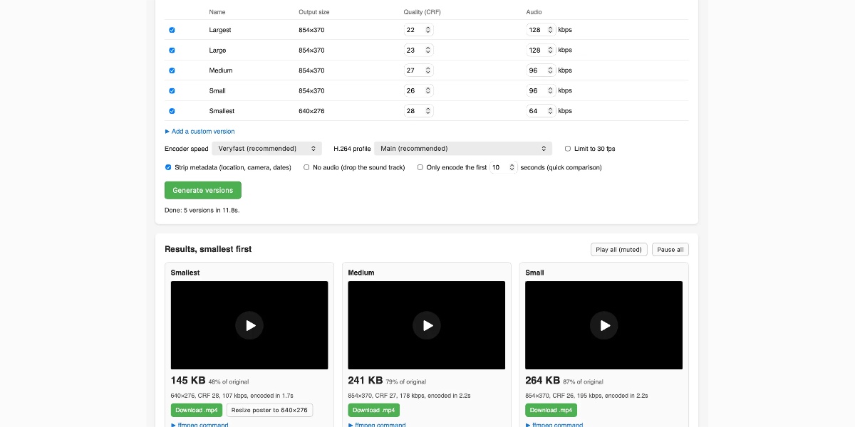Video compressor